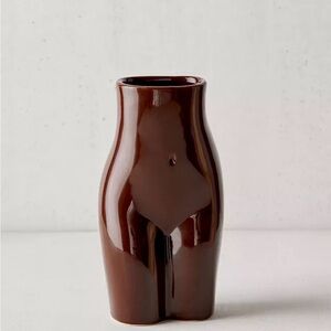 Female Form Brown Vase